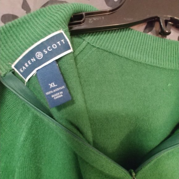 Vintage Karen Scott Funnel Neck Sweater Xl - Picture 4 of 4